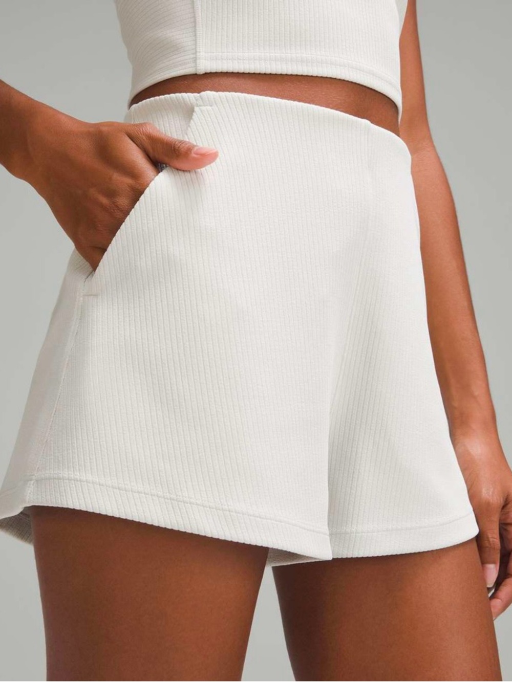 Lululemon Ribbed Softstreme High-Rise Short 
Bone - Picture 7 of 10